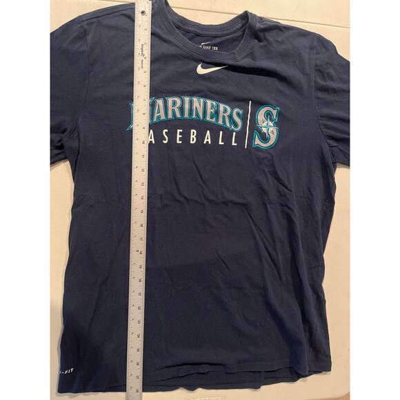 Nike Seattle Mariners Dri-Fit Shirt Mens XL Blue t shirt MLB unisex Playoffs - Picture 3 of 9